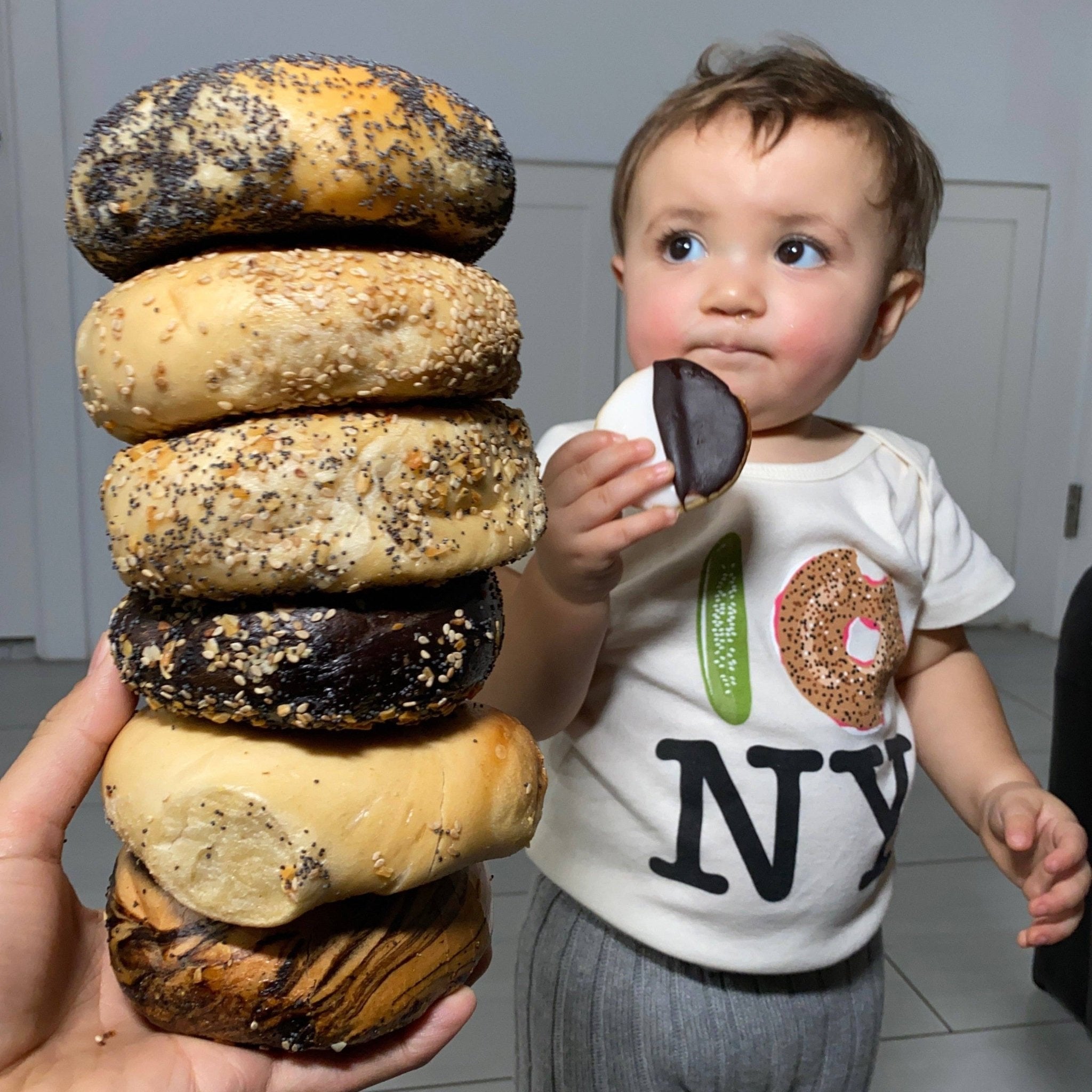 Pickle & Bagel NY Onesie Bodysuit - Magnolia BabyBodysuit