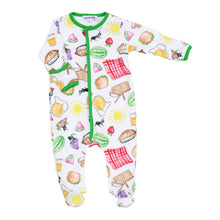  Picnic Time Print Footie - Magnolia BabyFootie