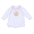 Pilgrim Pals Applique Collared Long Sleeve Bubble - Pink - Magnolia BabyBubble