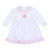 Pilgrim Pals Applique Collared Long Sleeve Dress - Pink - Magnolia BabyDress