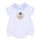 Pilgrim Pals Applique Collared Short Sleeve Bubble - Light Blue - Magnolia BabyBubble