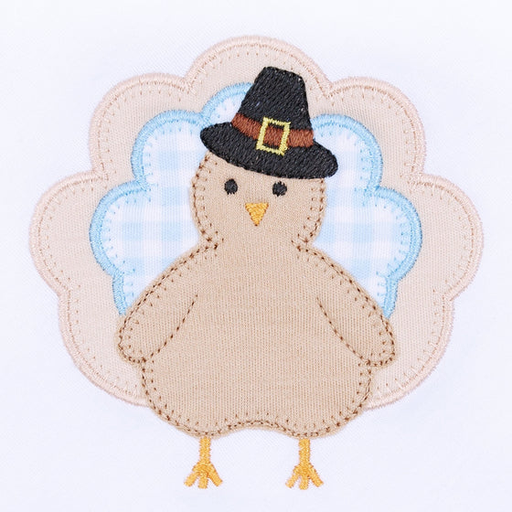 Pilgrim Pals Applique Converter - Light Blue - Magnolia BabyConverter Gown
