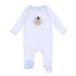 Pilgrim Pals Applique Lap Footie - Light Blue - Magnolia BabyFootie