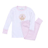 Pilgrim Pals Applique Long Pajamas - Pink - Magnolia BabyLong Pajamas