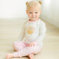 Pilgrim Pals Applique Long Pajamas - Pink - Magnolia BabyLong Pajamas