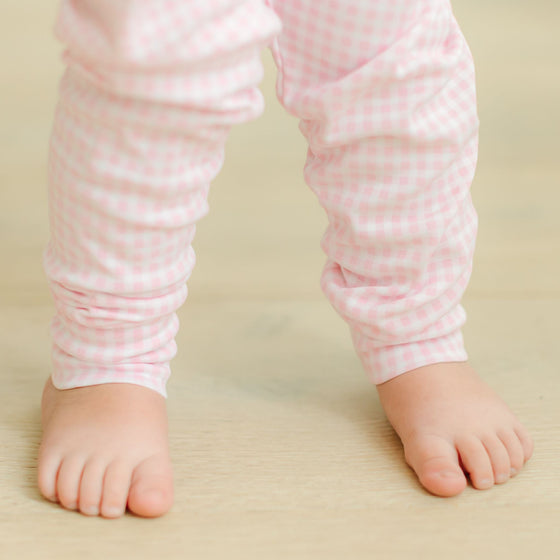 Pilgrim Pals Applique Long Pajamas - Pink - Magnolia BabyLong Pajamas