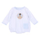 Pilgrim Pals Applique Long Sleeve Bubble - Light Blue - Magnolia BabyBubble