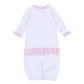 Pilgrim Pals Applique Ruffle Converter - Pink - Magnolia BabyConverter Gown