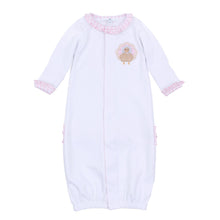  Pilgrim Pals Applique Ruffle Converter - Pink - Magnolia BabyConverter Gown