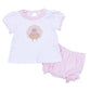 Pilgrim Pals Applique Ruffle Diaper Cover Set - Pink - Magnolia BabyDiaper Cover