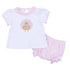 Pilgrim Pals Applique Ruffle Diaper Cover Set - Pink - Magnolia BabyDiaper Cover
