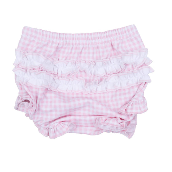Pilgrim Pals Applique Ruffle Diaper Cover Set - Pink - Magnolia BabyDiaper Cover