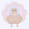 Pilgrim Pals Applique Ruffle Long Sleeve Bubble - Pink - Magnolia BabyBubble