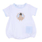 Pilgrim Pals Applique Short Sleeve Bubble - Light Blue - Magnolia BabyBubble