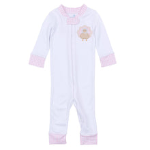  Pilgrim Pals Applique Zip Pajamas - Pink - Magnolia BabyZipper Pajamas