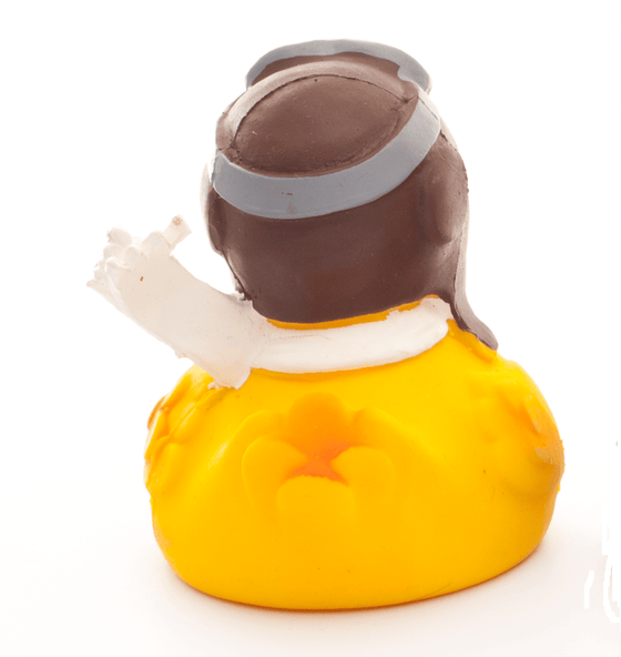 Pilot Rubber Duck with Squeaker - Magnolia BabyBath Toy