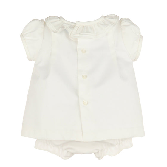 Pin Tuck Dress + Bloomers Set - Ivory - Magnolia BabyDress