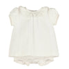 Pin Tuck Dress + Bloomers Set - Ivory - Magnolia BabyDress