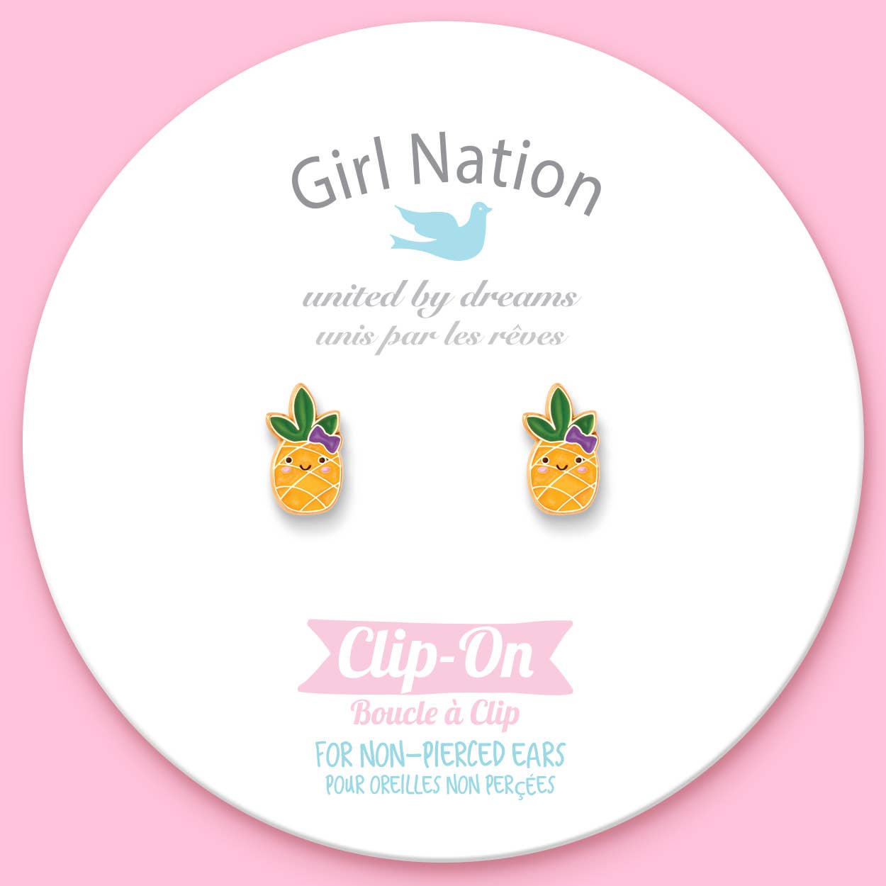 Pineapple Clip On Earrings - Magnolia BabyEarrings