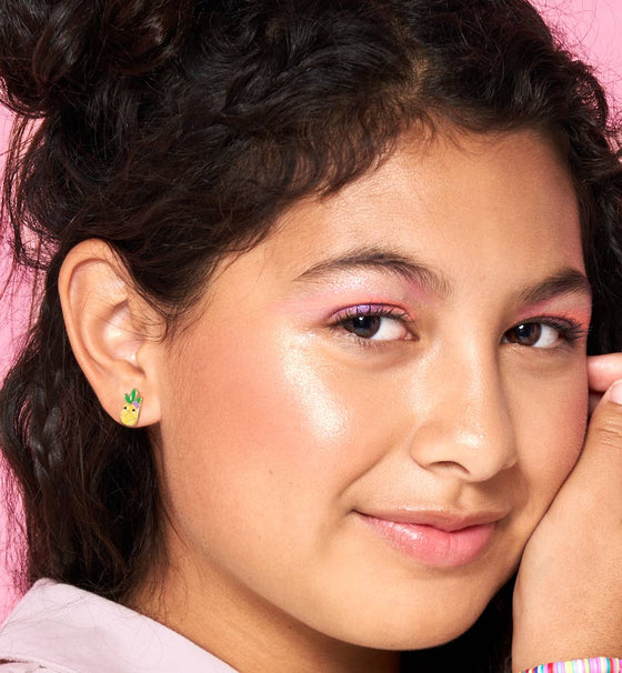 Pineapple Pierced Earrings - Magnolia BabyEarrings