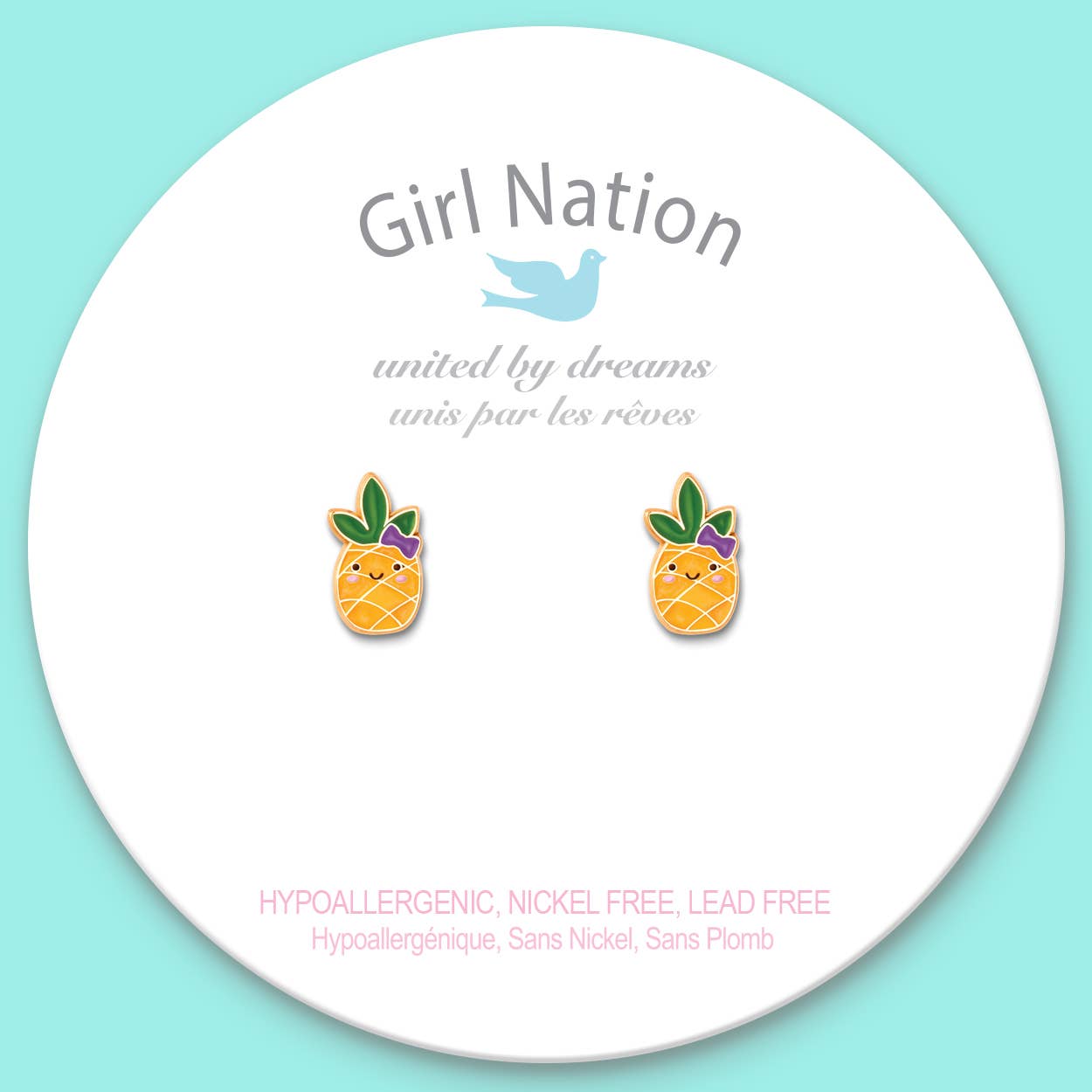 Pineapple Pierced Earrings - Magnolia BabyEarrings