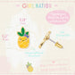 Pineapple Pierced Earrings - Magnolia BabyEarrings