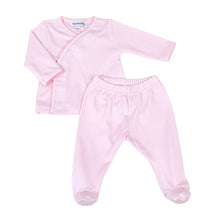  Pink & Blue Footed Pant Set - Pink - Magnolia Baby2pc Pant Set