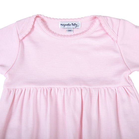 Pink & Blue Gathered Gown - Pink - Magnolia BabyGown