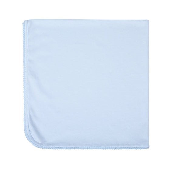 Pink & Blue Receiving Blanket - Blue - Magnolia BabyReceiving Blanket