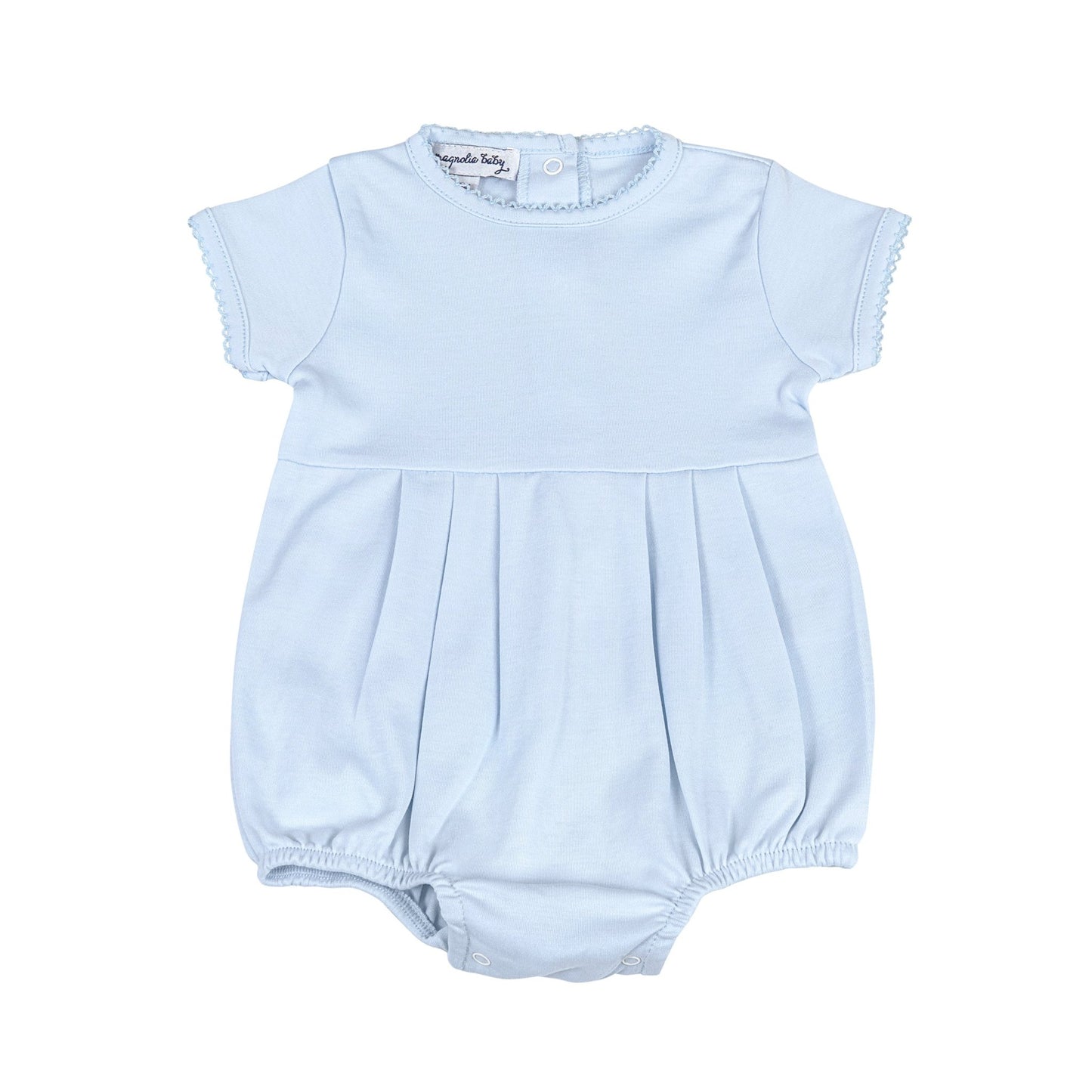Pink & Blue Short Sleeve Bubble - Blue - Magnolia BabyBubble
