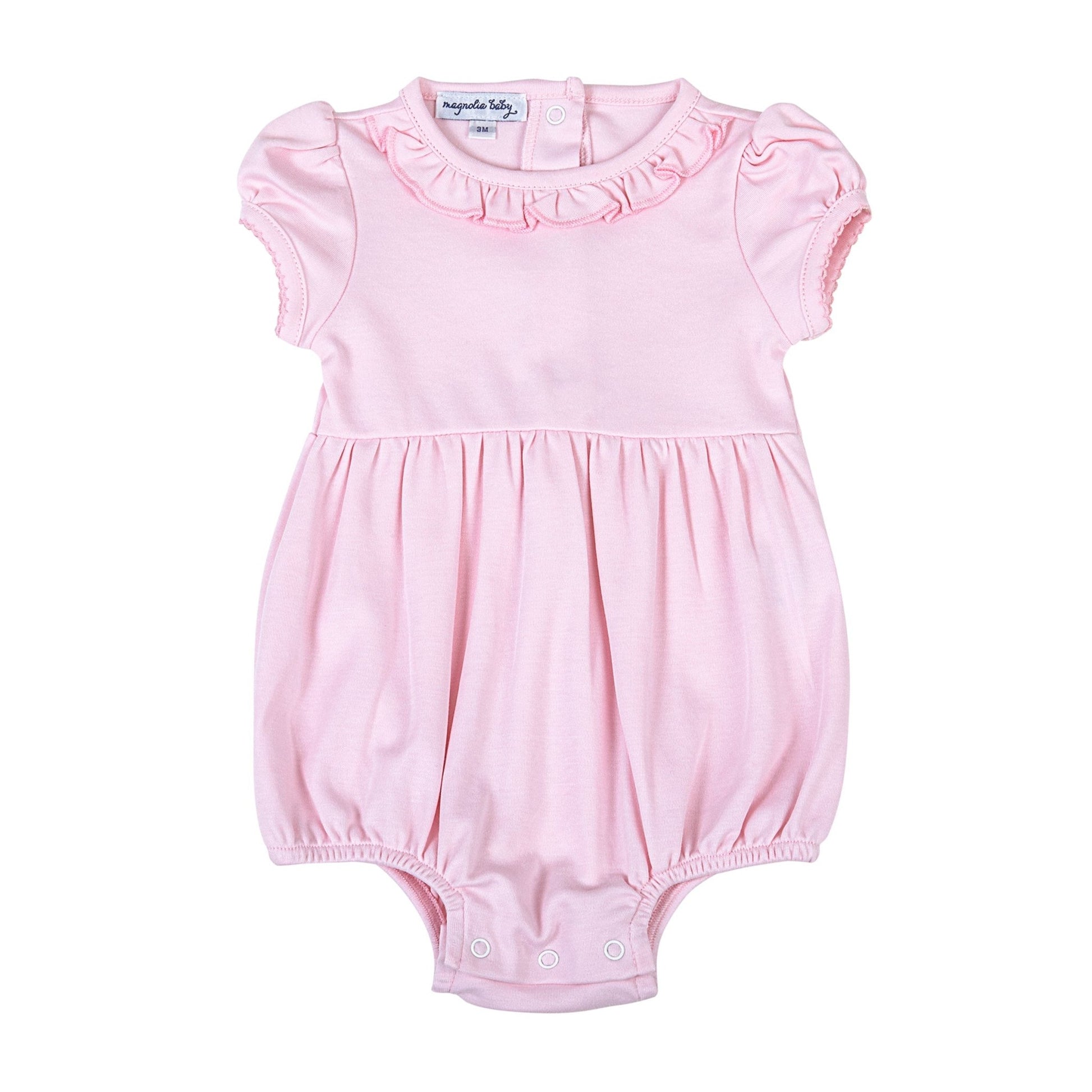 Pink & Blue Short Sleeve Bubble - Pink - Magnolia BabyBubble