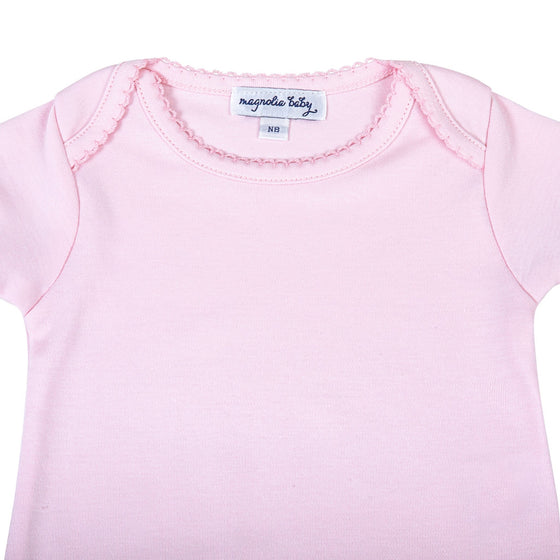 Pink & Blue Short Sleeve Lap Bodysuit - Blue - Magnolia BabyBodysuit