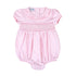 Pink & Blue Smocked Short Sleeve Bubble - Pink - Magnolia BabyBubble