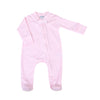 Pink & Blue Zip Footie - Pink - Magnolia BabyFootie