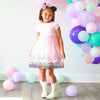 Pink Confetti Short Sleeve Tutu Dress - Magnolia BabyDress