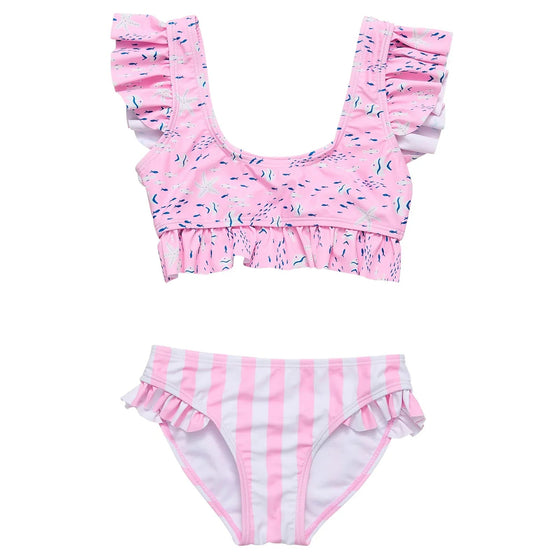Pink Frilled Bikini Swimsuit - Magnolia BabySwimsuit