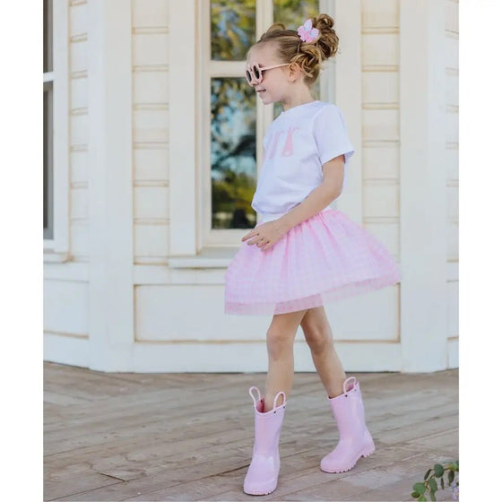 Pink Gingham Tutu - Magnolia BabyTutu