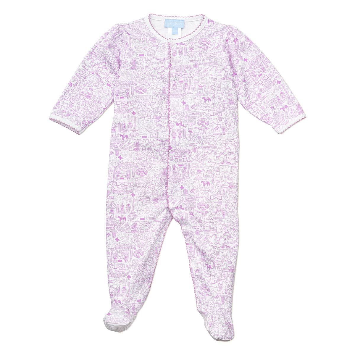 Pink Houston Footie - Magnolia BabyFootie
