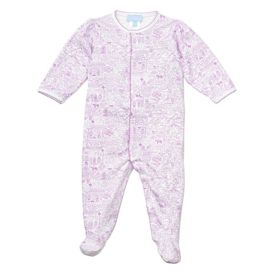 Pink Houston Footie - Magnolia BabyFootie