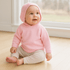 Pink Knitted Zip - Back Hoodie by Magnolia Baby - Magnolia BabyKnits