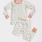 Pink Origami Dinos Long Pajamas by Luna and Arlo - Magnolia BabyLong Pajamas