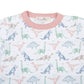 Pink Origami Dinos Long Pajamas by Luna and Arlo - Magnolia BabyLong Pajamas
