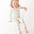 Pink Origami Dinos Long Pajamas by Luna and Arlo - Magnolia BabyLong Pajamas
