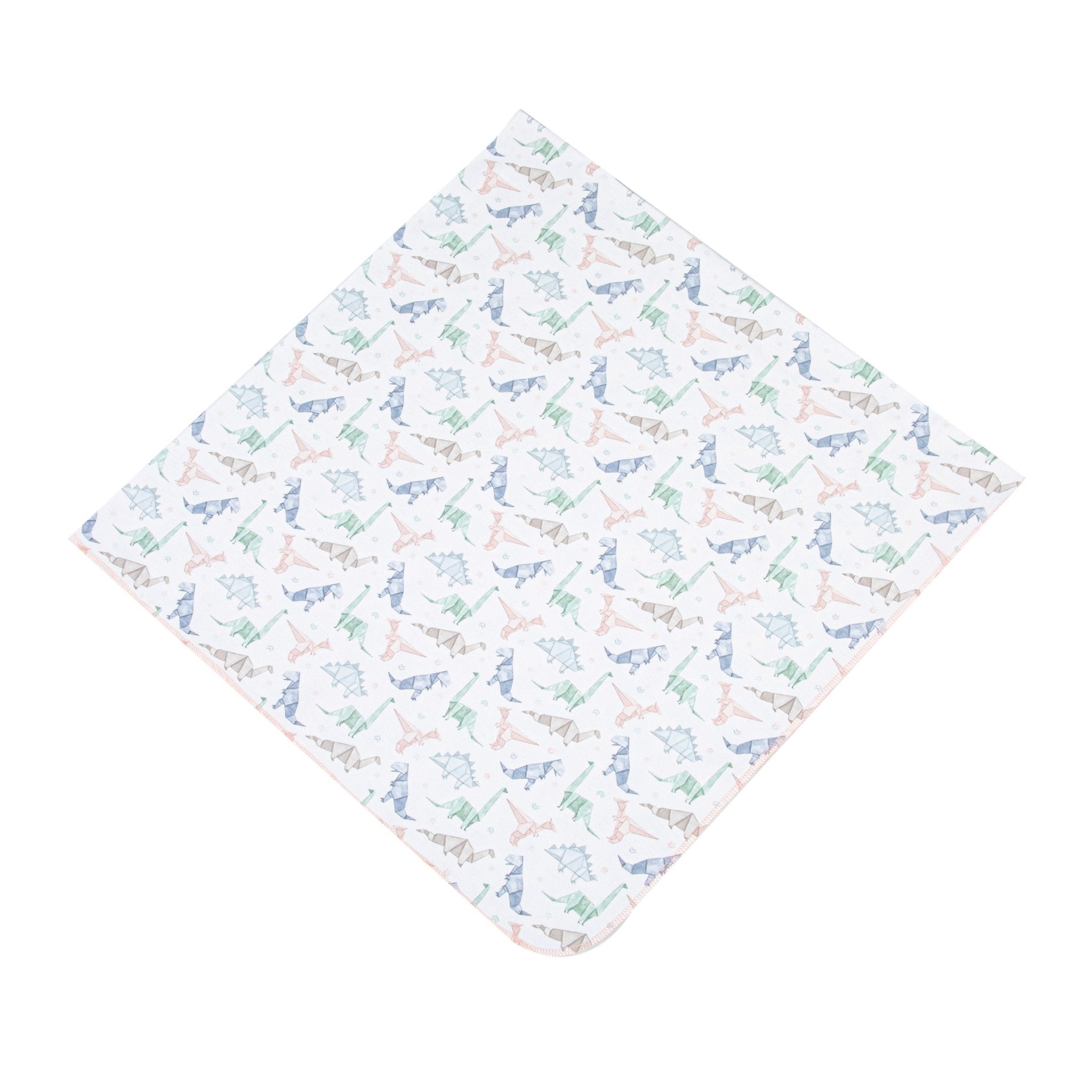 Pink Origami Dinos Swaddle Blanket by Luna and Arlo - Magnolia BabySwaddle Blanket