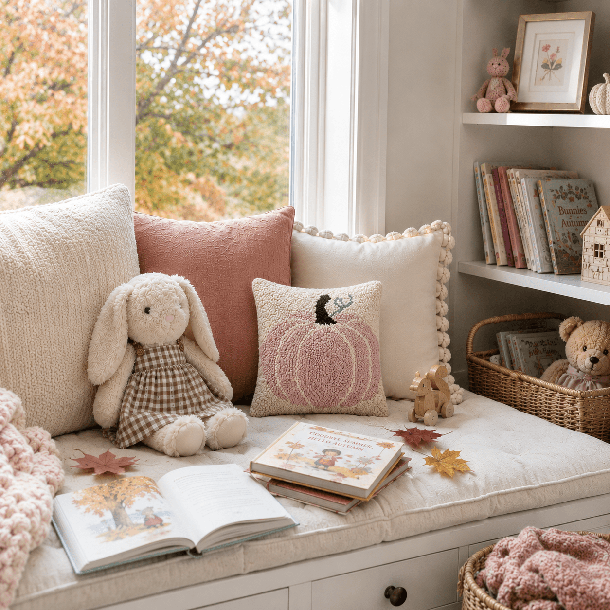 Peking Handicraft_Pink Pumpkin Throw Pillow_1