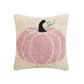 Pink Pumpkin Throw Pillow