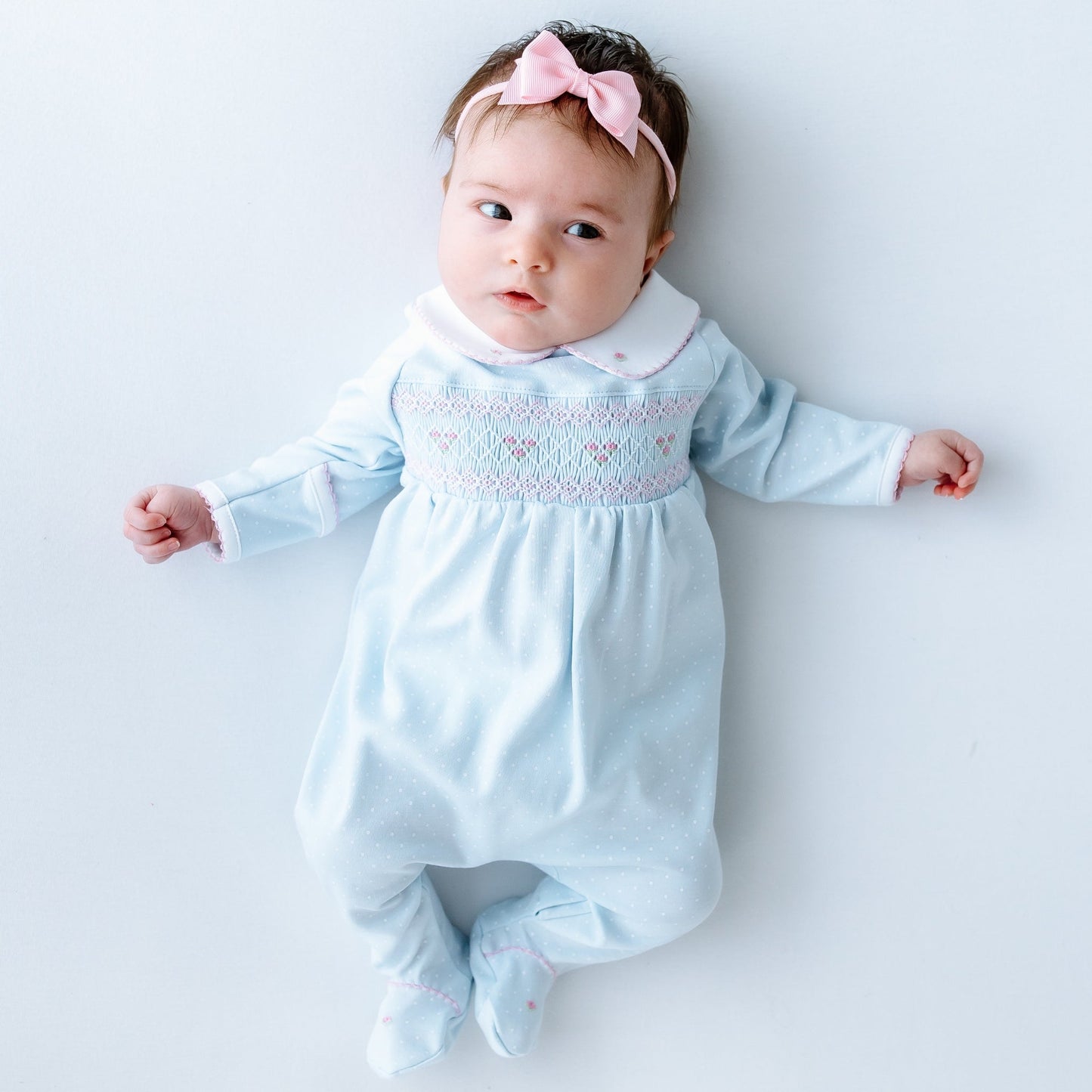 Piper's Classics Smocked Footie - Magnolia BabyFootie