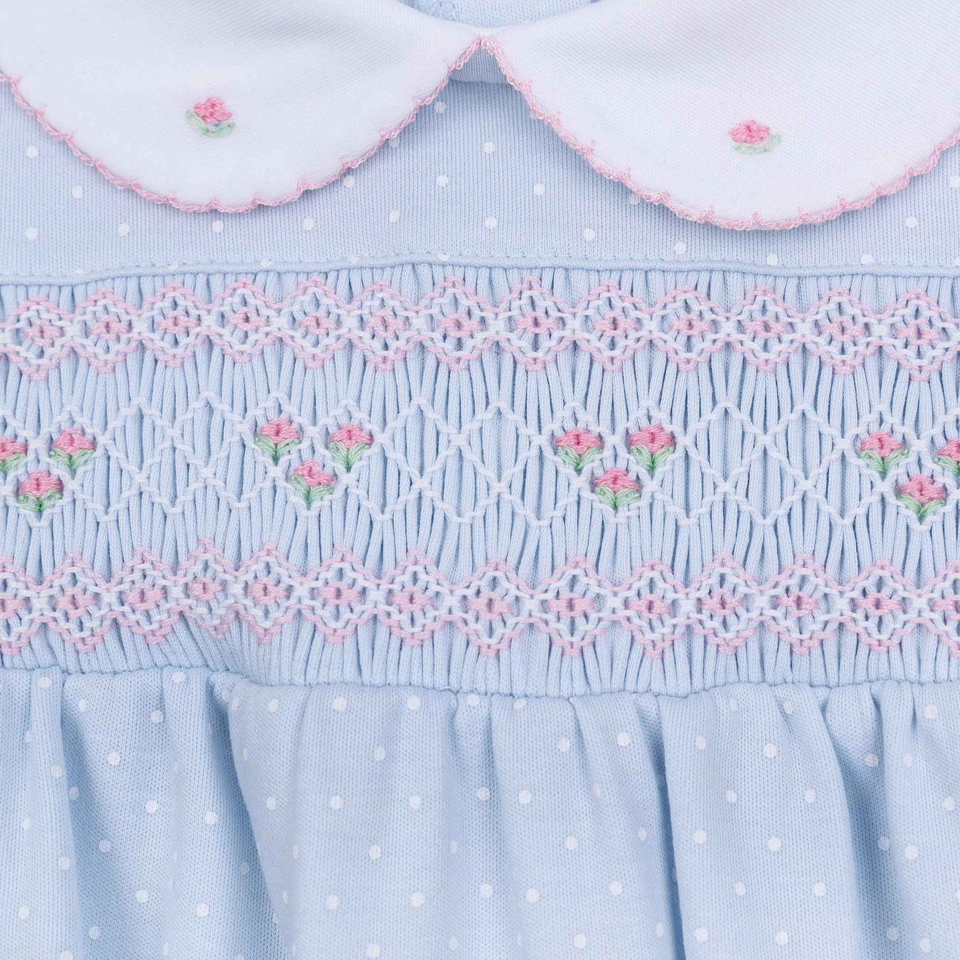 Piper's Classics Smocked Gathered Gown - Magnolia BabyGown