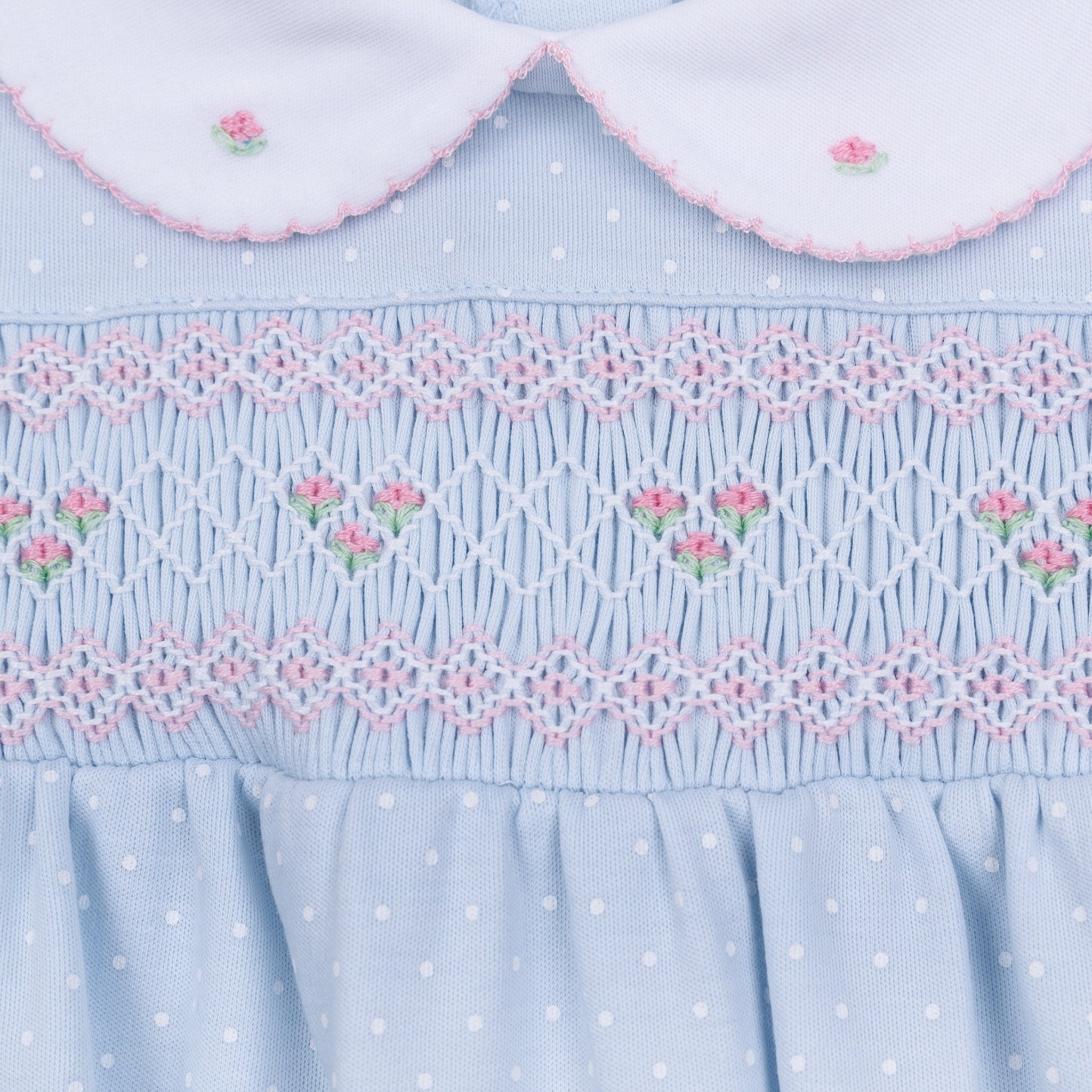 Piper's Classics Smocked Gathered Gown - Magnolia BabyGown