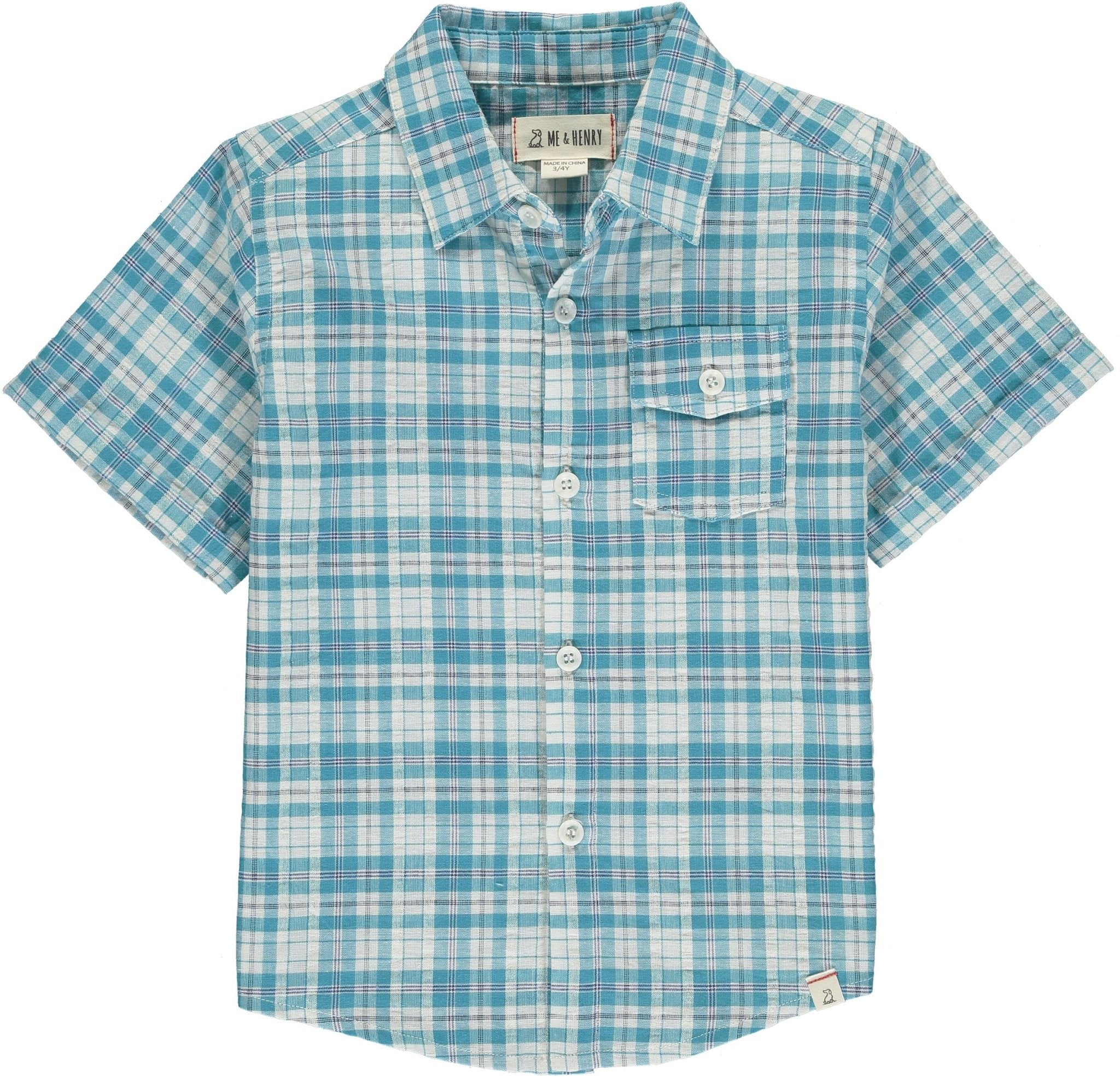 Plaid Short Sleeve Shirt - Magnolia BabyShirt